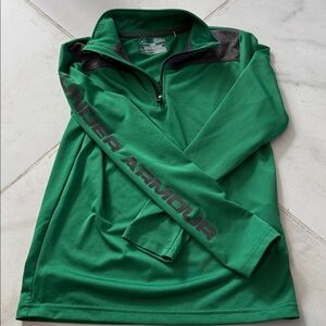 Set of 2 grey & NEW Under Armour Emerald Green Quarter-Zip Top